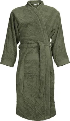 Immagine prodotto di The One Towelling® T1-B | Accappatoio classico da S/M a XXL/3XL - Colore: Verde oliva - Taglia: L/XL
