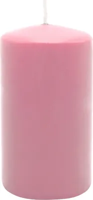 Produktbild von Stumpenkerze aus Paraffin, Antikrosa, WENZEL, 100/60 mm, Brenndauer ca. 36h, selbstverlöschend