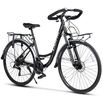 Produktbild von VELORS Cityrad 28 Zoll Trekking Bike City Fahrrad 21 Gang Shimano Tourney Schaltwerk Kettenschaltung City Commuter Citybike Fahrrad Gepäckträger