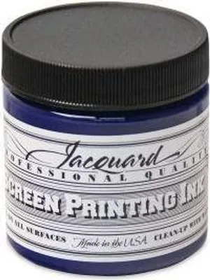 Produktbild von Jacquard Siebdruckfarbe 118 ml Königsblau Textilfarbe