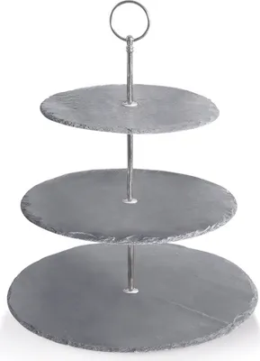 Produktbild von 6x Etagère Naturschiefer 3-stufig 34 cm