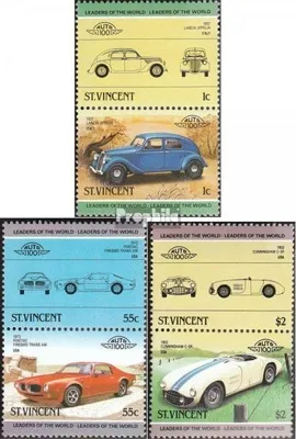 Produktbild von Briefmarken St. Vincent 1985 Mi 798-803 Paare (kompl.Ausg.) postfrisch Autos