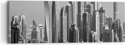 Produktbild von Bild auf Leinwand - Leinwandbild - 3 Teile - Wolkenkratzer Fotografie Dubai - 90x30cm - Wand Bild - Wanddeko - Wandbilder - Leinwanddruck - Bilder - Wanddekoration - Leinwand bilder - CA90x30-4388