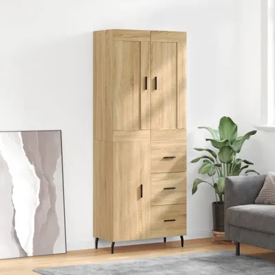 Obrázek produktu pro vidaXL Highboard Sonoma Oak 69,5x34x180 cm výrobek ze dřeva