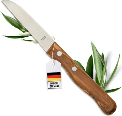 Produktbild von Gemüsemesser mit Olivenholzgriff – Scharf & elegant