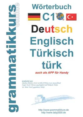 Obrázok produktu pre Wörterbuch C1 Deutsch-Englisch-Türkisch