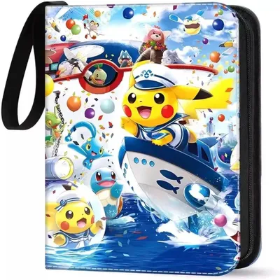 Produktbild von Pokémon Sammelkarten Album, Sammelalbum für Karten, Kunstleder Sammelalbum mit Reißverschluss, 50 Seiten 900 Taschen - 9 pocket