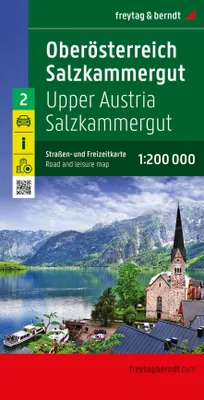Produktbild von freytag & berndt Straßenkarte Oberösterreich - Salzkammergut 1:200.000