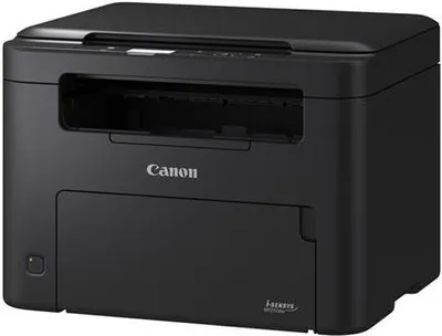 A black Canon i-SENSYS MF 272 dw printer is shown from a front-side angle against a white background.