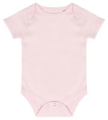 Productafbeelding van Larkwood - "Essential" babyromper, korte mouwen, model LT5388 (68) (lichtroze)