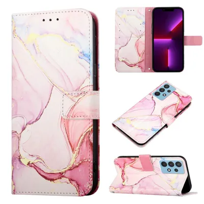 Productafbeelding van Beschermhoes voor Samsung Galaxy A33 5G, telefoonhoesje, tas, portemonnee, 360 graden bescherming, kleur: motief 4