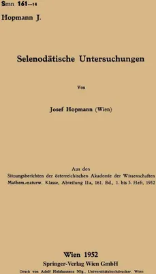Produktbild von Selenodätische Untersuchungen