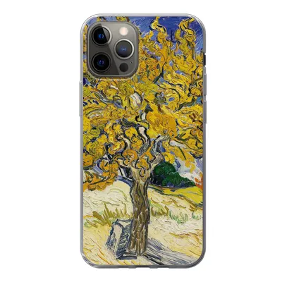 Produktbild von MuchoWow® Handyhülle Schutzhülle Hülle für iPhone 12 Pro Maulbeerbaum - Vincent van Gogh Silikon Softcase Handy Hülle - Abdeckung