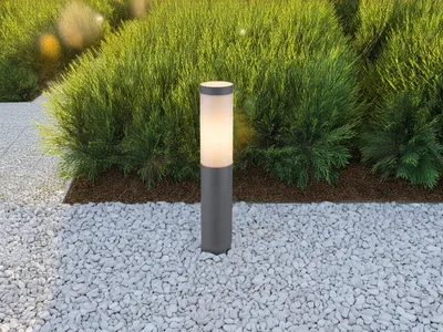 Produktbild von LED Sockelleuchte Außenleuchte in Anthrazit moderne Gartenwegbeleuchtung, H 45cm
