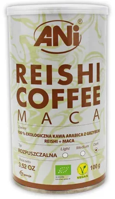 KAWA ROZPUSZCZALNA ARABICA Z REISHI I MACA BIO 100 g - ANI