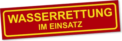 Produktbild von PantherPixel Wasserrettung Im Einsatz Magnetschild Auto Wasserretter Magnetfolie Geschenkidee 60 x 16 cm STANDARDFARBFOLIEN
