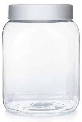 5 PET-Becher 400 ml mit Schraubdeckel, transparent, lebensmittelecht