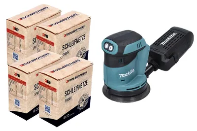 Immagine prodotto di DBO 180 Z Levigatrice eccentrica a batteria 18 V 125 mm + 4x Toolbrothers SPIDER Set di abrasivi - senza batteria, senza caricabatterie, ideale per il fai-da-te, levigatura, cassetta di raccolta polvere fissa