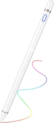 Produktbild von Universal Capacitive Stylus Touchscreen-Stift Smart Pen für iOS / Android-System Apple iPad Telefon Smart Pen Stylus Pencil Touch Pen (Farbe: Weiß)