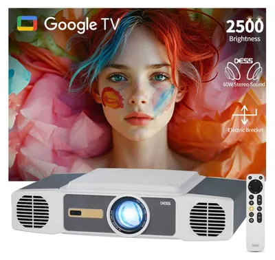 Obrázok produktu pre Projektor – Full HD 1080p – 2500 ANSI lúmenov – WiFi 6 a Bluetooth – Domáce kino