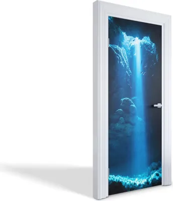 Produktbild von Selbstklebende Türfolien Kreativ Türtapeten Wandsticker - Unterwasserhöhle - 85 x 205 cm