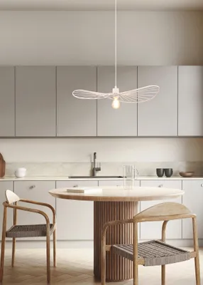 Produktbild von Reality Chapeau Pendelleuchte E27 ⌀60cm Weiß Matt