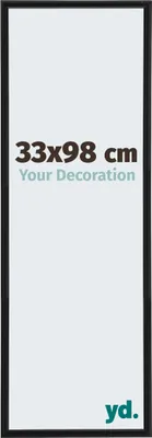 A product image of a picture frame with text and a logo.