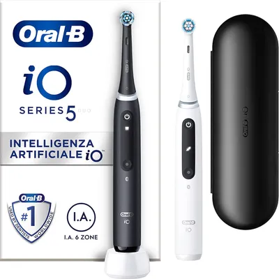 Image de Oral-B iO Series 5 Black/ White avec 2ème pièce à main