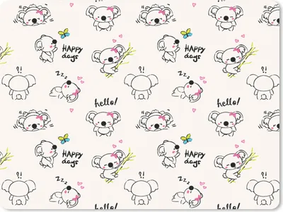 Produktbild von MuchoWow® Mauspad Mousepad Koala - Tiere - Zitat - Muster 23x19 cm - Mousepads - Maus Mat - Pad - Mausunterlage - Schreibtischunterlage - Mauspad