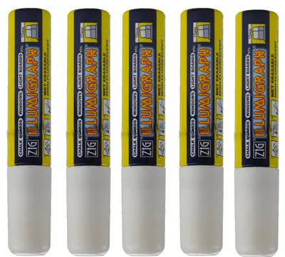 Produktbild von Kreidemarker 15 mm 5 Stück weiß