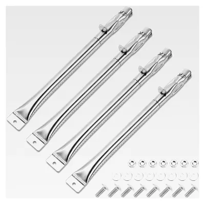 Produktbild von 41,9 cm Universalbrenner Ersatz für verschiedene Grillmodelle, Edelstahlrohr Grillbrenner, 4 Stück