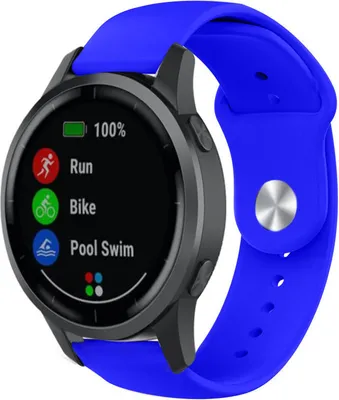 Produktbild von Strap-it Garmin Vivoactive 4 Sportarmband - 45mm - Blau
