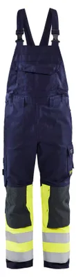 Produktbild von Blakläder Multinorm Latzhose Klasse 1 2607, Farbe:Marineblau/ High Vis Gelb, Größe:D116