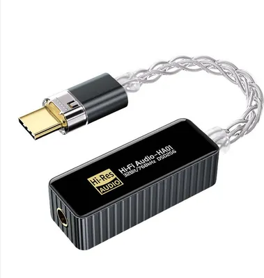 Obrázok produktu pre INF BJ06(HA01) Typ-C na 3,5 mm audio adaptér pre slúchadlá Šedá