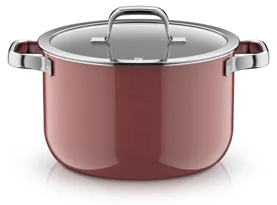 Obrázek produktu pro Fusiontec Mineral Pro, hrnec s poklicí, 24 cm, růženín