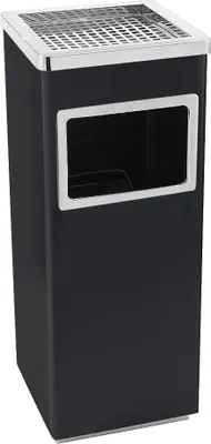 Image de Poubelle 35L Poubelle de cuisine avec seau intérieur Noir
