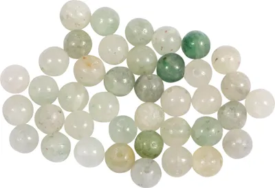 Produktbild von Halbedelsteinperlen, 4mm, 40 Stück Afrikanische Jade