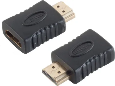 Immagine prodotto di Adattatore di connettività massima S/CONN, da HDMI maschio a HDMI femmina, contatti placcati oro, compatibile 4K2K (77408)