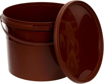 Produktbild von BenBow Eimer mit Deckel 100x 10 Liter Braun - BSR-, Luftich, Lebensmittelecht, BRC-, auslaufsicher- leer