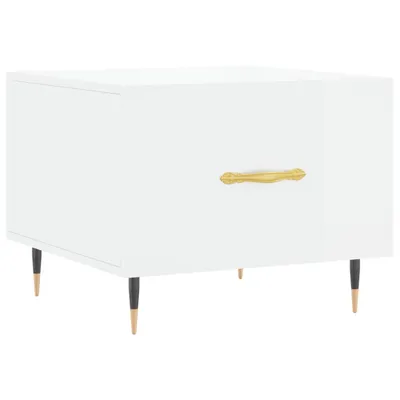 Produktbild von Couchtisch Hochglanz-Weiß 50x50x40 cm Holzwerkstoff
