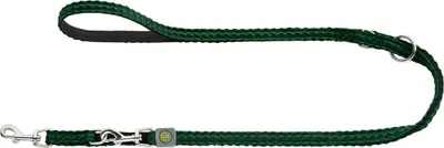 Produktbild von Hunter Verstellbare Führleine Hilo dunkelgrün, Maße: 15 mm / 200 cm