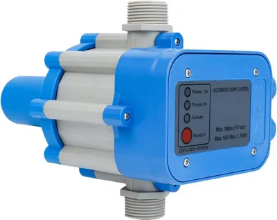 Obrázok produktu pre Elektronická regulácia čerpadla - tlakový spínač 10 Bar - Ideálne pre záhradu a hlboké studne - Modrá - Regulácia tlaku pre čerpadlá - Spoľahlivé vodné...