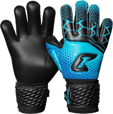 Image de Catch & Keep Griffe Pro 3.0 Gants de gardien de but enfants bleu noir taille 4