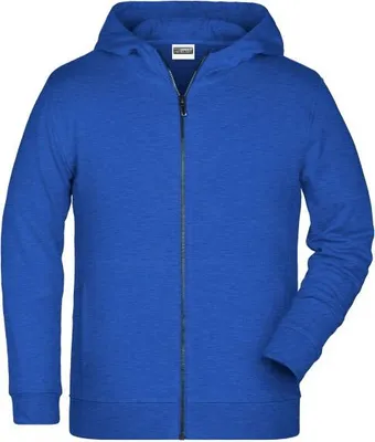 Produktbild von Sweat-Jacke mit Kapuze und Reißverschluss royal-heather, Gr. L