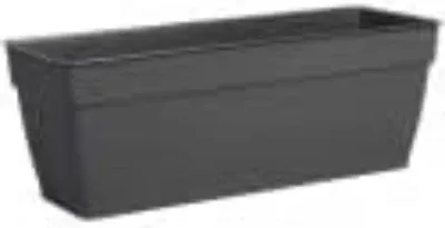 Image de Pot de fleurs avec réservoir d'eau - 40 cm - anthracite