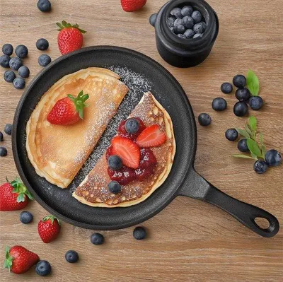 Immagine prodotto di Padella per frittelle in ghisa da 25 cm, adatta al forno