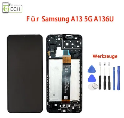 Produktbild von Für Samsung Galaxy A13 5G A136U LCD Display mit Rahmen Touch Screen Bildschirm