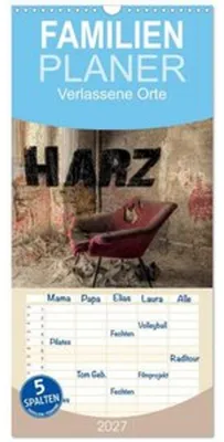 Image de Familienplaner 2027 - Verlassene Orte im Harz mit 5 Spalten (Wandkalender, 21 x 45 cm) CALVENDO