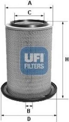 Produktbild von Luftfilter UFI 27.609.00 Filtereinsatz