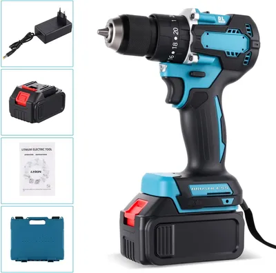 Immagine prodotto di Trapano a percussione a batteria - W6523EU - 21 V - Motore brushless - 1350 giri/min - 1 batteria inclusa - Caricabatterie UE